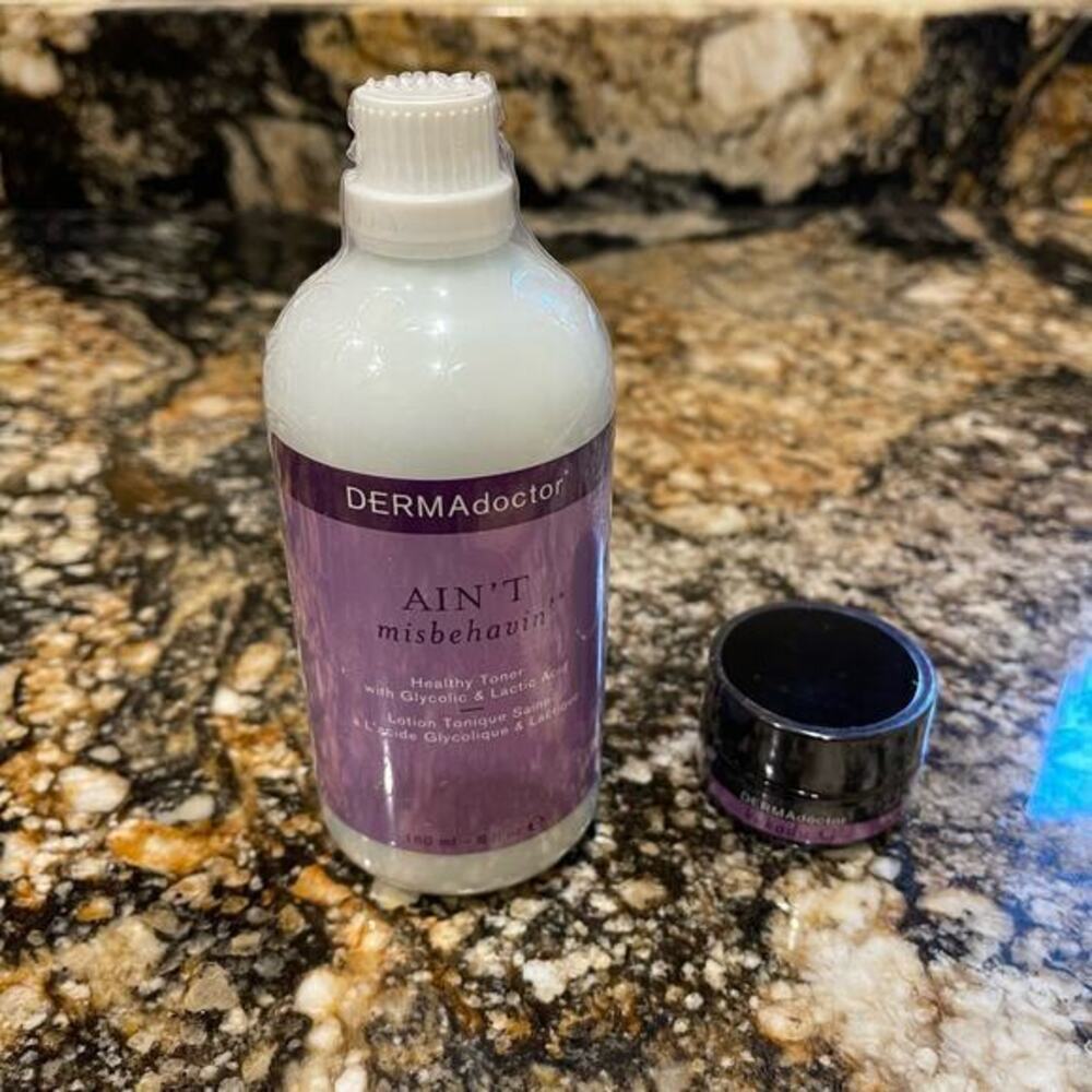 NEW DERMAdoctor Ain't MisBehavin' Toner & Kakadu C Eye Soufflé Beauty Bundle